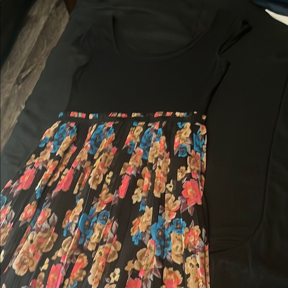Xhilaration Black Floral Dress